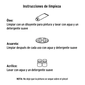 Juego de pinceles en blíster con 5 piezas, PRETUL