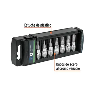 Juego de 7 dados cuadro 3/8