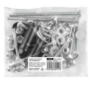 100155 / JT-S Truper Juego de tornilleria con chumaceras para carretilla CAR-82