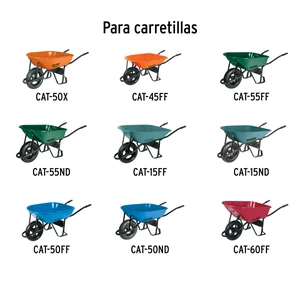 Juego tornilleria, chumaceras y eje para carretillas Truper