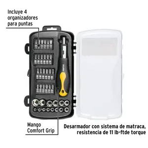 Juego de 39 herramientas 1/4