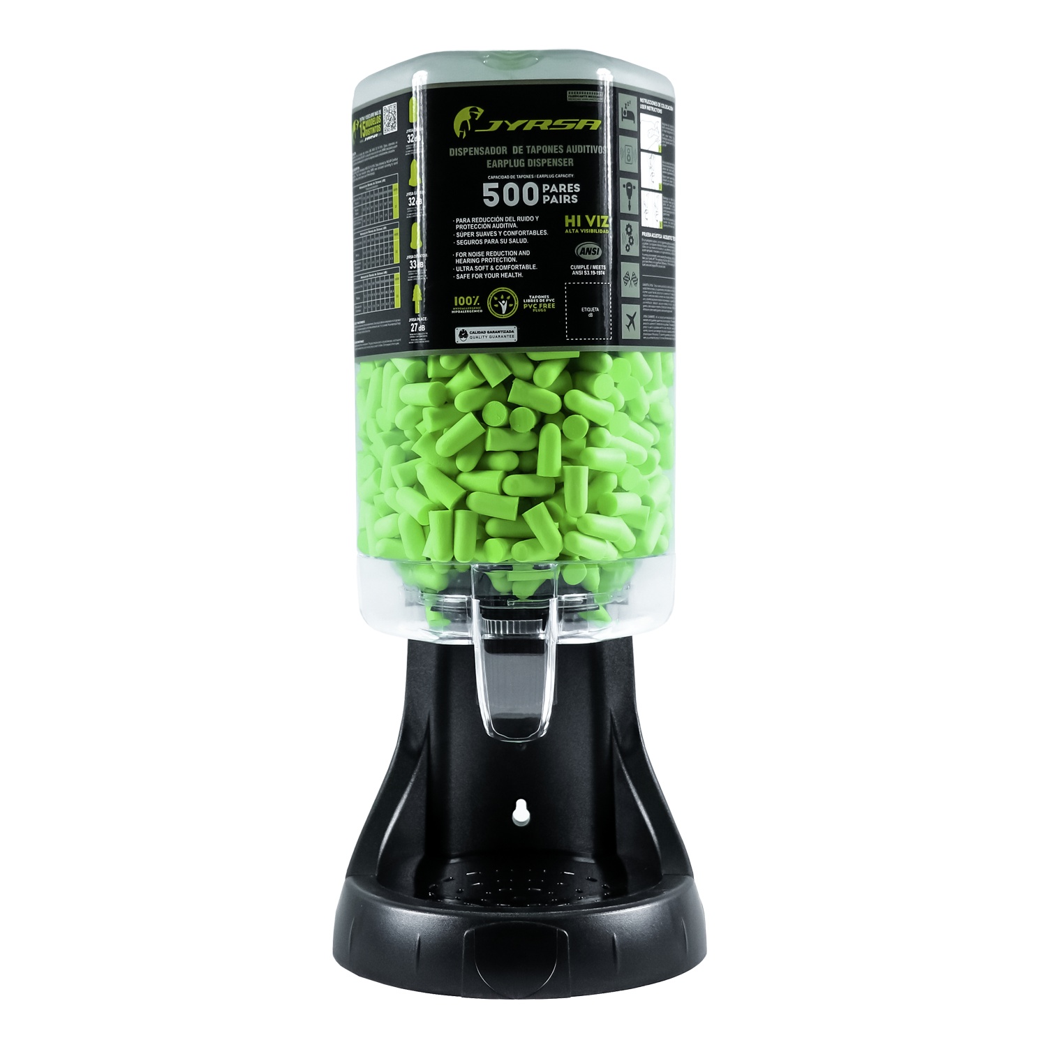 JYRSA-DB-32DISP500PR / DB-32DISP500PR Dispensador de tapones auditivos 32dB 500 pares.