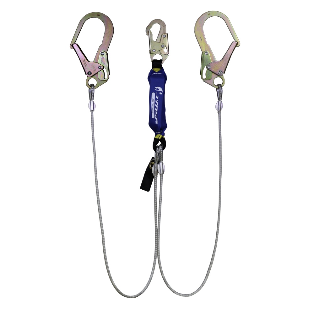 JYRSA-SS-AM2CAG-1M83CM / SS-AM2CAG-1M83CM Amortiguador con doble cable de acero y ganchos grandes.