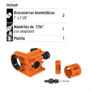 11877 / KITB-4X Juego de 4 piezas para instalar cerraduras, Truper Expert