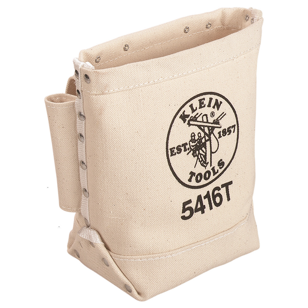 Bolsa de lona de 12,7 × 25,4 × 22,9 cm con presilla tipo túnel para tornillos y pernos toro
