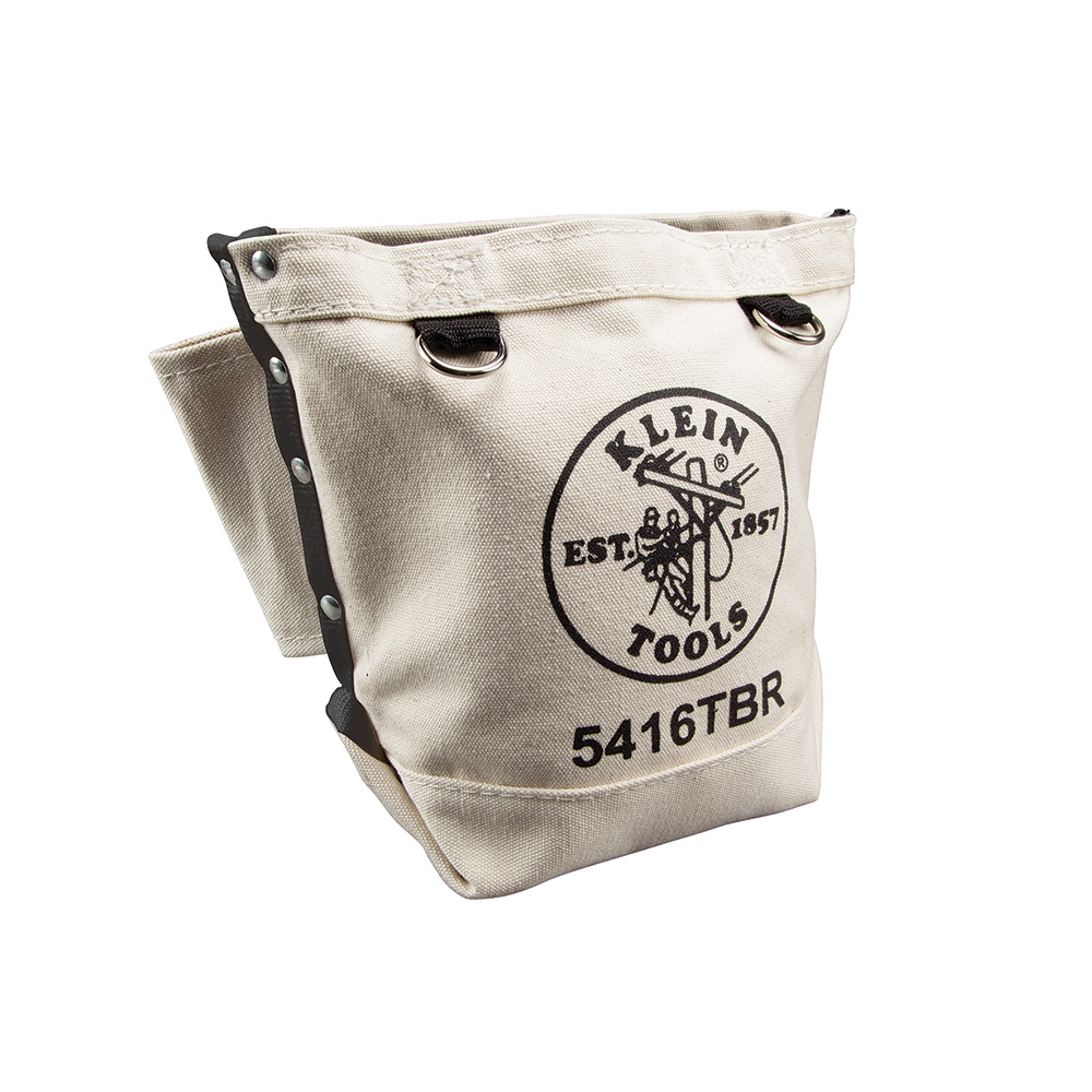 Bolsa de lona de 12,7 × 25,4 × 22,9 cm de guardado seguro para tornillos con conexión tipo túnel