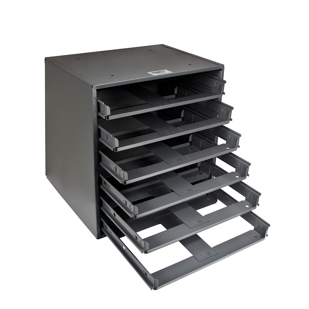 Rack deslizable de 416 mm de alto de 6 cajones