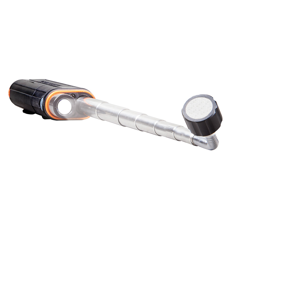 Herramienta telescópica con luz LED e imán para recoger elementos