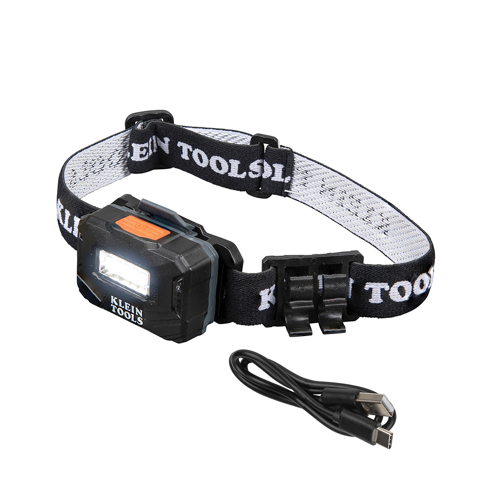 Luz frontal LED de matriz de luz recargable con correa ajustable