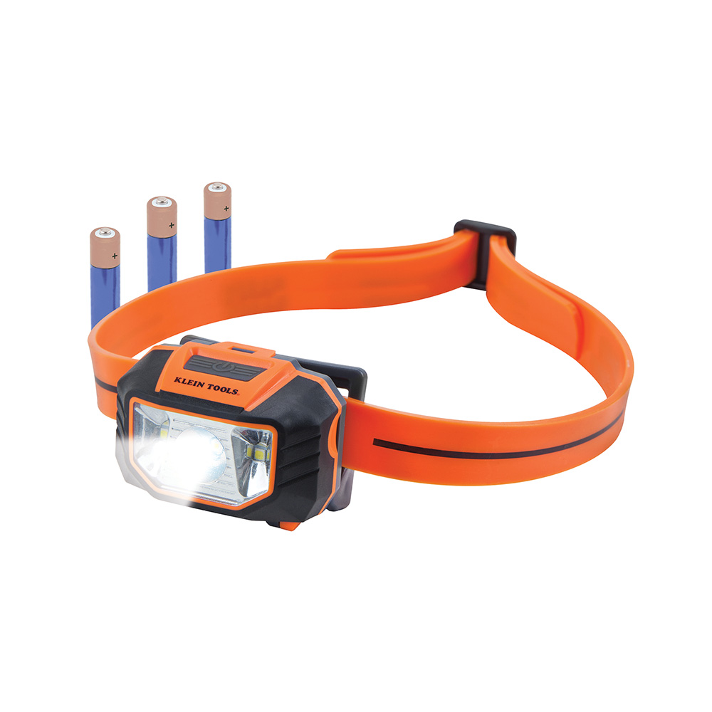 Luz frontal LED con correa de silicona para casco de seguridad tipo cachucha