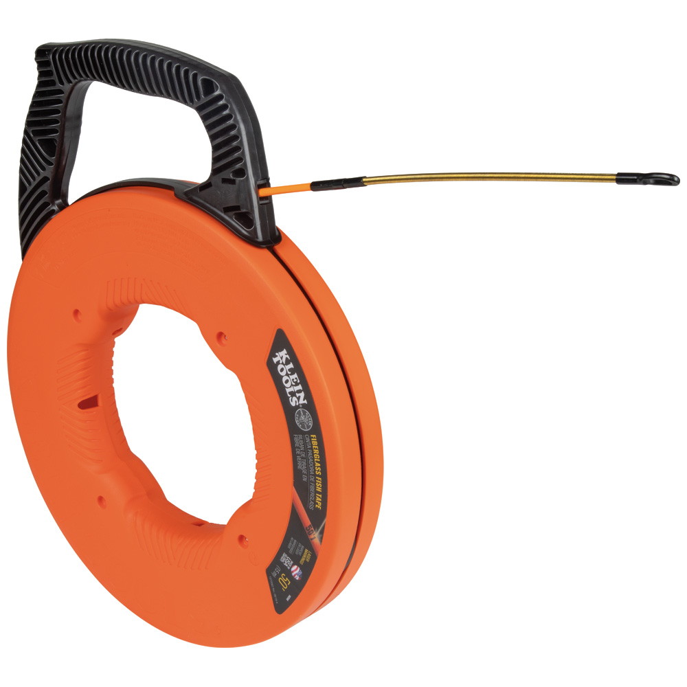 Guía jalacables de fibra de vidrio de 15 m con conductor de espiral fabricado en acero