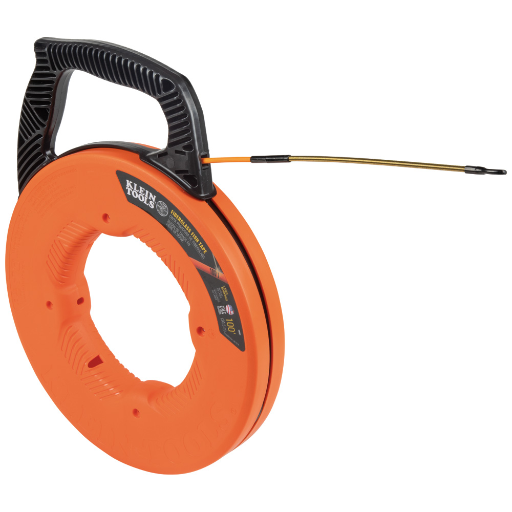 Guía jalacables de fibra de vidrio de 31 m con conductor de espiral fabricado en acero