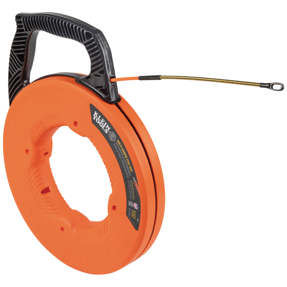 Guía jalacables de fibra de vidrio multirranurada de 31 m con conductor de espiral fabricado en acero