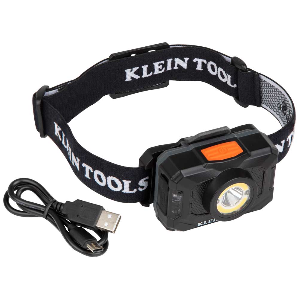 Luz frontal recargable con LED de 2 colores y correa ajustable