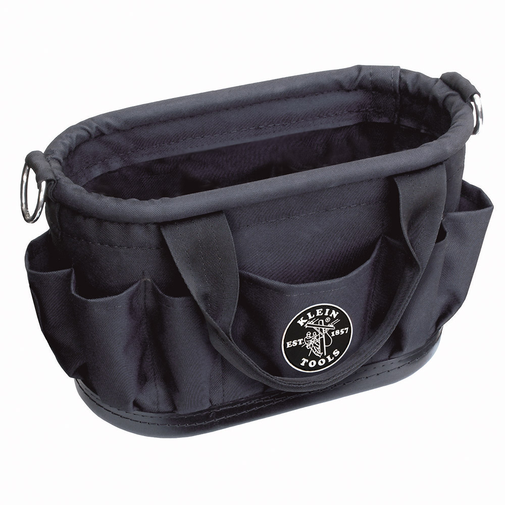 Bolso para herramientas de poliéster de 7 bolsillos con orificios de drenaje