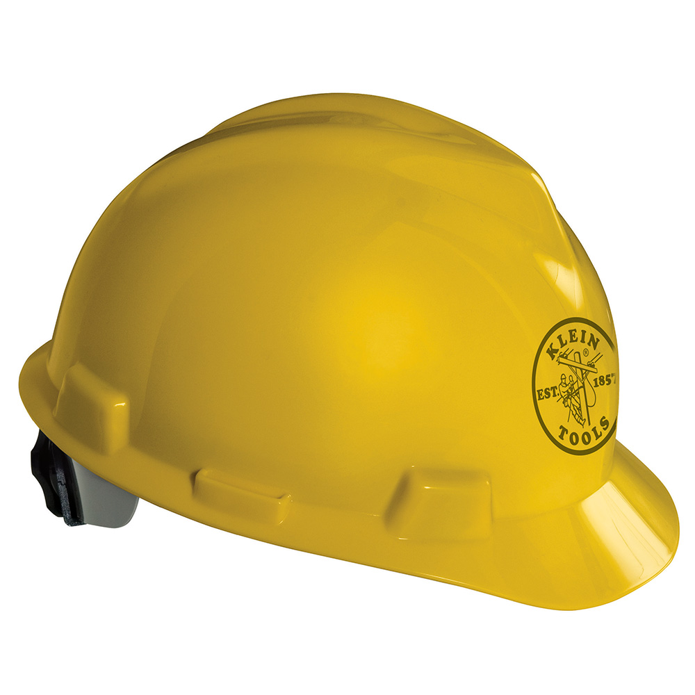 KLEINTOOLS-60020 / 60020 Casco de seguridad V-Gard®, amarillo, con el logotipo del liniero de Klein