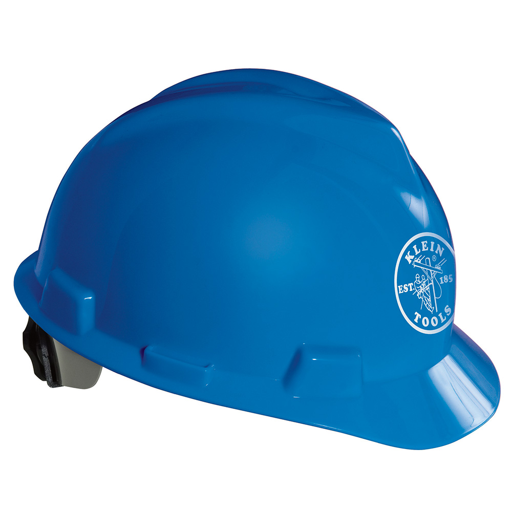 KLEINTOOLS-60021 / 60021 Casco de seguridad V-Gard®, azul, con el logotipo del liniero de Klein