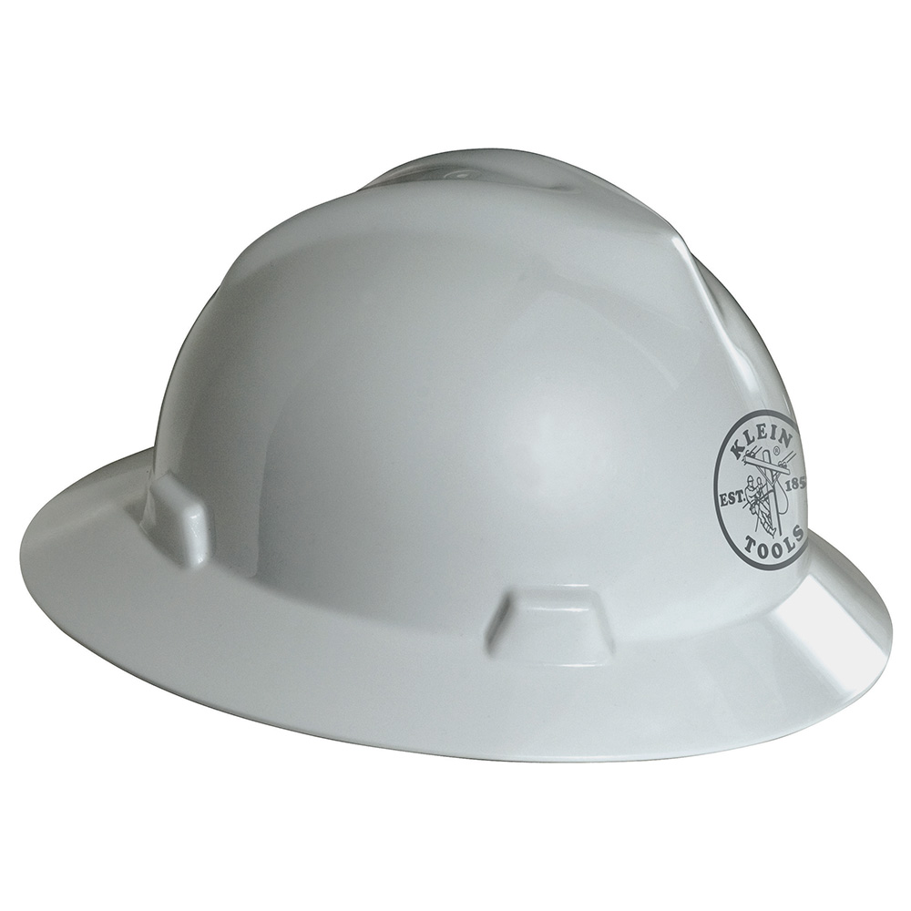 KLEINTOOLS-60031 / 60031 Casco de seguridad tipo cachucha V-Gard® con logotipo del liniero de Klein en color blanco