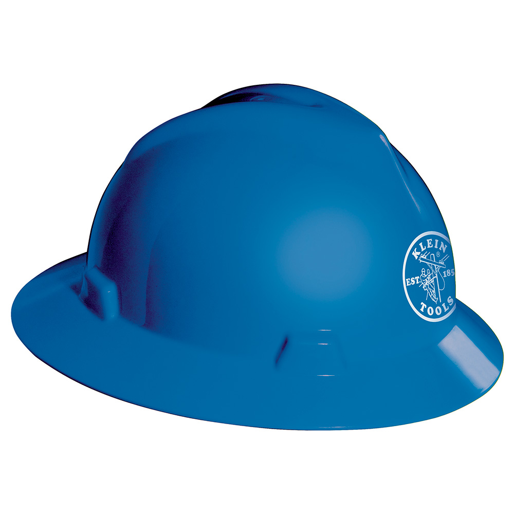 KLEINTOOLS-60033 / 60033 Casco de seguridad tipo cachuca V-Gard®, azul, con el logotipo del liniero de Klein