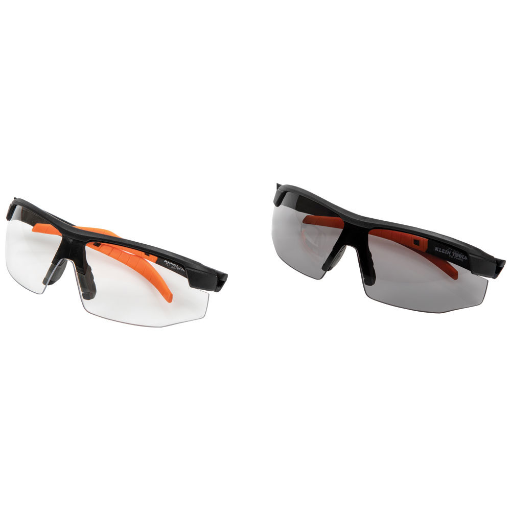 Gafas de seguridad estándar, semimarco, paquete combinado