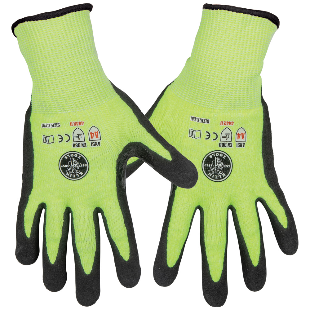 Guantes de trabajo con resistencia a los cortes Nivel 4, aptos para pantallas táctiles, 2 pares