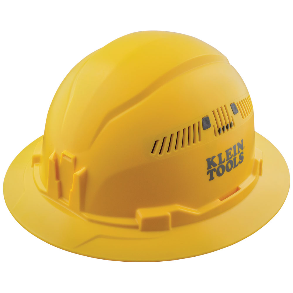 KLEINTOOLS-60262 / 60262 Casco de seguridad tipo cachucha amarillo estilo ala completa con ventilación