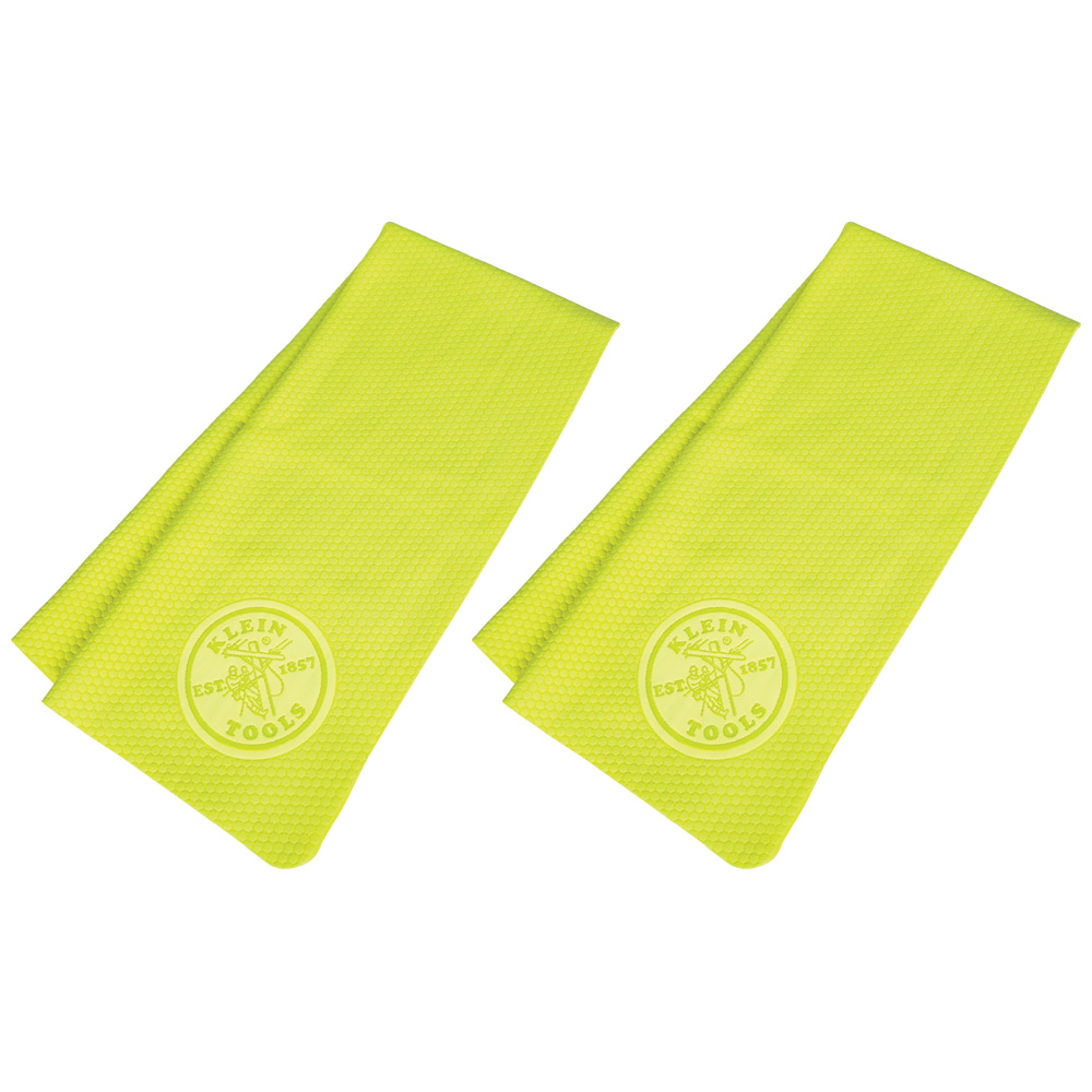 KLEINTOOLS-60486 / 60486 Toalla refrescante PVA, amarilla de alta visibilidad, paquete de 2 unidades