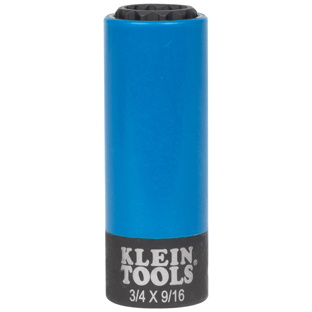 Dado de impacto revestido 2 en 1 de 12 puntas de 3/4'' y 9/16''