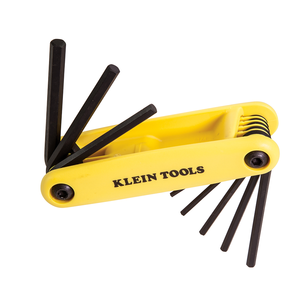 KLEINTOOLS-70574 / 70574 Juego de llaves hexagonales Grip-It™, 9 llaves, mango de 11,3 cm, medidas SAE