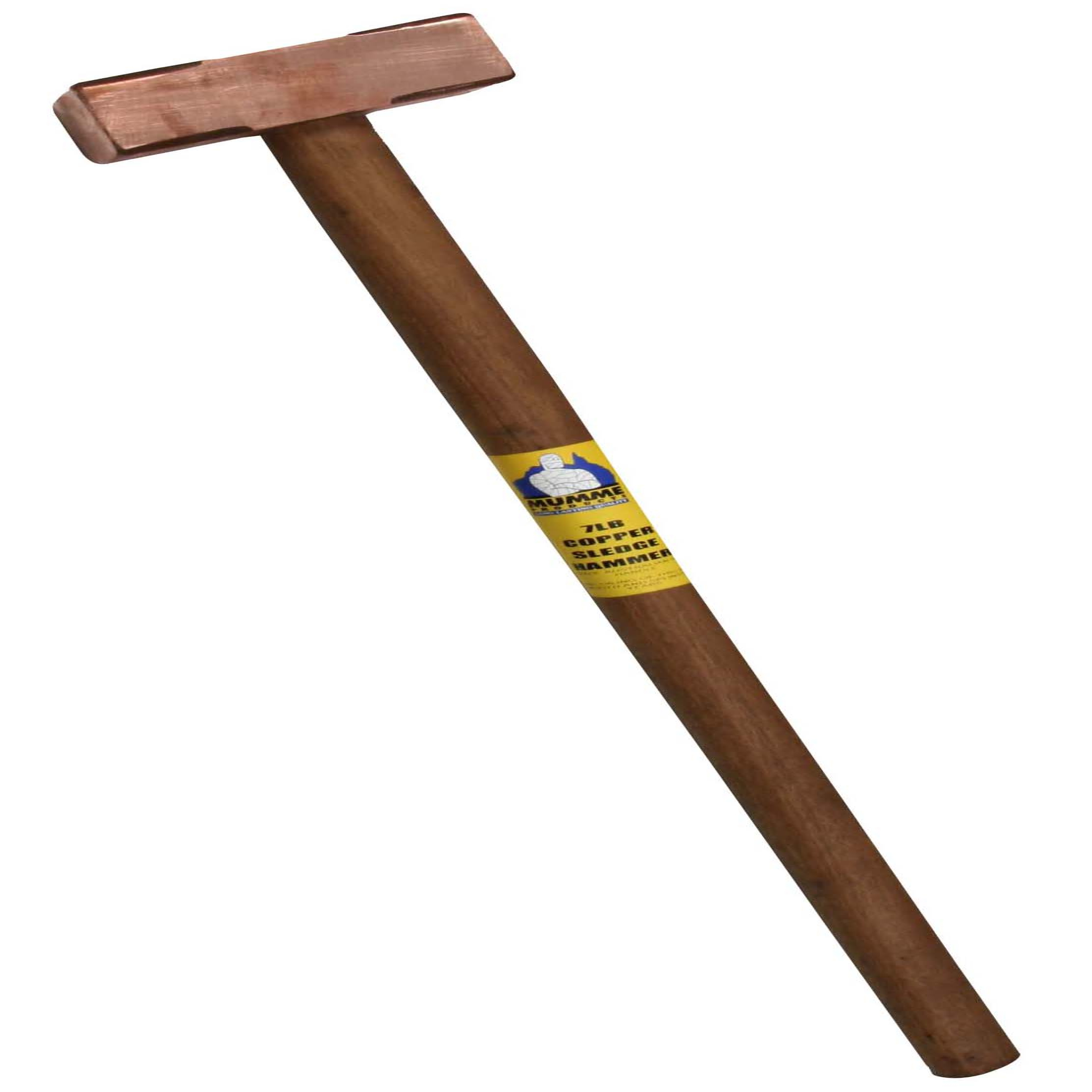 Martillo de cobre con mango de madera, 10 lb (4,5 kg)