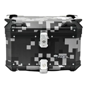 BAUL TRASERO MOTOCICLETA KOHL Q5 ALUMINIO NGO/GRS 50 LTS