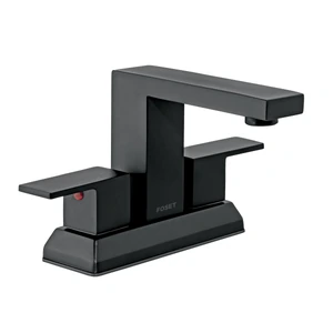 44229 / KUM-43M Mezcladora para lavabo 4', negro, FOSET KUBO
