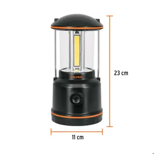 Truper Linterna de LED para campamento, tipo farol, de Pilas 3 D