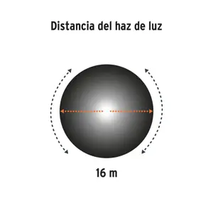 Truper Linterna de LED para campamento, tipo farol, de Pilas 3 D