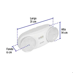 Volteck Lámpara de emergencia de 24 Leds 170 lm dirigible recargable