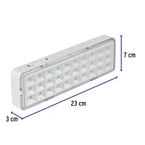 Lámpara de emergencia de 30 Leds, 220 lm recargable, Volteck