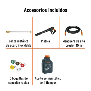 Hidrolavadora con motor a gasolina, 4000 PSI, Truper
