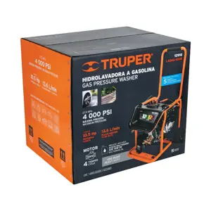12910 / LAGAS-4000 Hidrolavadora con motor a gasolina, 4000 PSI, Truper
