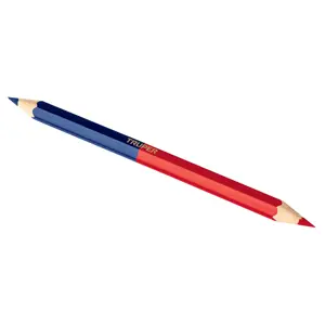 Truper Blíster con 2 lápices 18 cm bicolor gruesos para carpintero