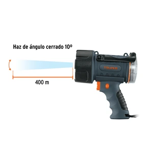 Linterna reflectora LED 300 lm recargable, TRUPER