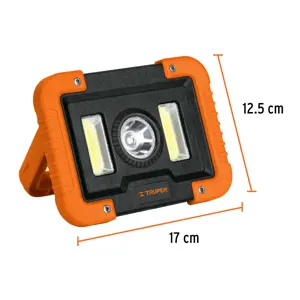 Lámpara LED 1000 lm de trabajo, recargable, TRUPER