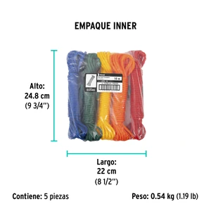 Lazo para tendedero de polietileno de 10 m, Klintek