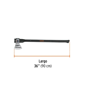 Truper Hacha labor entera 2-1/2 lb, mango de fibra de vidrio 36