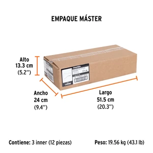 Hacha labor entera 3-1/2 lb, sin mango, TRUPER