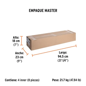 Truper Hacha labor entera 3-1/2 lb, mango de fibra de vidrio 36