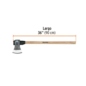 Hacha labor entera 3-1/2lb, mango de madera 36