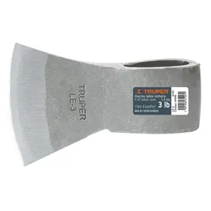 14996 / LE-3 Hacha labor entera 3 lb sin mango, Truper