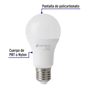 Volteck Pack de 4 lámparas LED A19 14 W (equiv. 75 W), luz de día