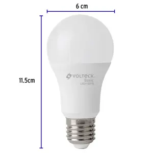 Volteck Pack de 4 lámparas LED A19 14 W (equiv. 75 W), luz de día