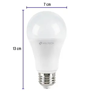 Volteck Pack de 4 lámparas LED A19 14 W (equiv. 100 W), luz de día